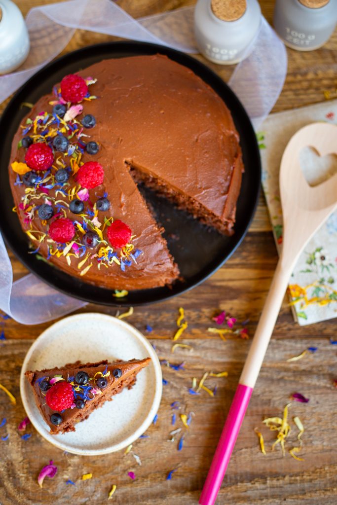 glutenfreie vegane Schokotorte